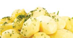 Сколько калорий в вареной картошке